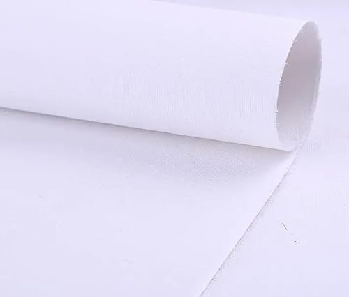 Leinwandrolle 38 cm breite, mit Baumwolle grundierte Leinwandrolle mit weißer Beschichtung Leinwand auf Rolle Leinen zum Malen, Drucken (Color : 10m long roll) von MKLHAVB