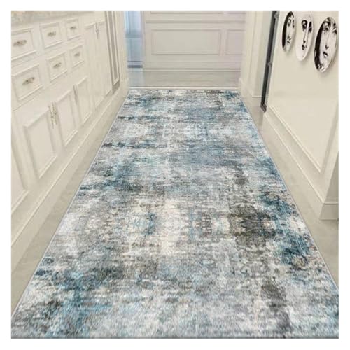 MKLHAVB Abstrakte Lange Läufer-Korridor-Teppiche for Flur, Wohnzimmer, Dekoration, Heim-Fußmatten, Luxus-Eingangsbereich(Color01,3.2x13.1ft(100x400cm) von MKLHAVB