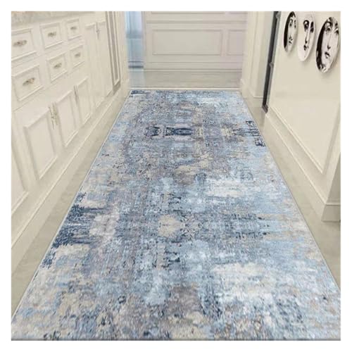 MKLHAVB Abstrakte Lange Läufer-Korridor-Teppiche for Flur, Wohnzimmer, Dekoration, Heim-Fußmatten, Luxus-Eingangsbereich(Color02,1.9x6.5ft(60x200cm)) von MKLHAVB