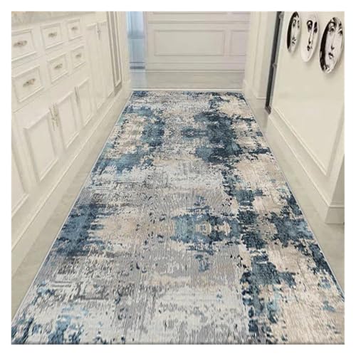 MKLHAVB Abstrakte Lange Läufer-Korridor-Teppiche for Flur, Wohnzimmer, Dekoration, Heim-Fußmatten, Luxus-Eingangsbereich(Color04,3.9x13.1ft(120x400cm) von MKLHAVB