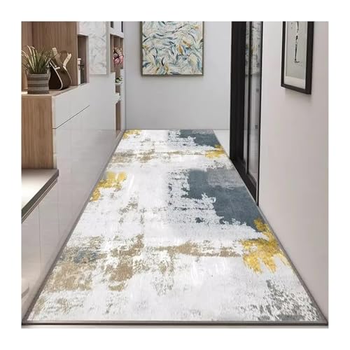 MKLHAVB Abstrakter Stil Langer Flur Teppichläufer Hoteldekoration Flurbereich Teppiche Treppe Anti-Rutsch-Teppiche Wohnzimmer(Color05,100x200cm 39.4x78in) von MKLHAVB