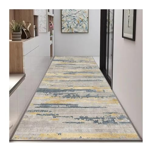 MKLHAVB Abstrakter Stil Langer Flur Teppichläufer Hoteldekoration Flurbereich Teppiche Treppe Anti-Rutsch-Teppiche Wohnzimmer(Color07,60x200cm 23.6x78in) von MKLHAVB