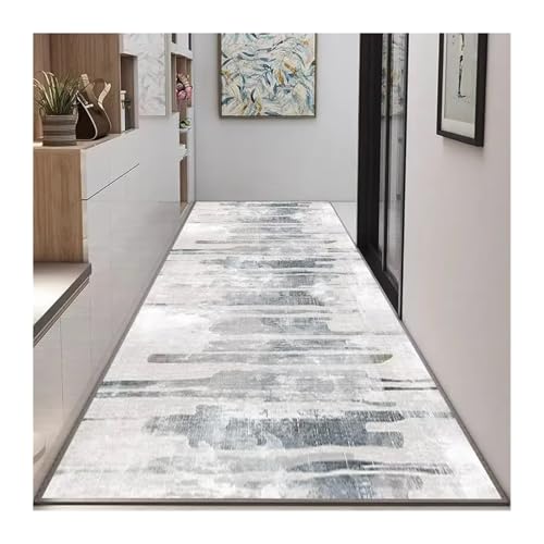 MKLHAVB Abstrakter Stil Langer Flur Teppichläufer Hoteldekoration Flurbereich Teppiche Treppe Anti-Rutsch-Teppiche Wohnzimmer(Color09,90x200cm 35.4x78in) von MKLHAVB