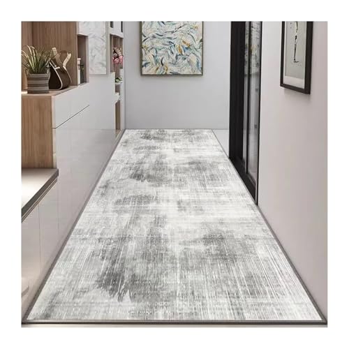 MKLHAVB Abstrakter Stil Langer Flur Teppichläufer Hoteldekoration Flurbereich Teppiche Treppe Anti-Rutsch-Teppiche Wohnzimmer(Color10,90x200cm 35.4x78in) von MKLHAVB