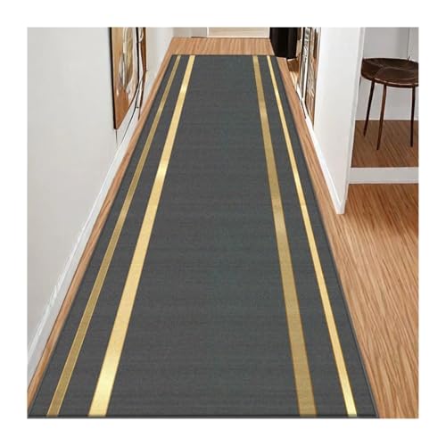 MKLHAVB Einfacher Stil Langer Korridorteppich Einfarbige Dekoration Zuhause Wohnzimmer Läufer Teppich Flur Treppe Durchgang(Color02,1.9x6.5ft(60x200cm)) von MKLHAVB