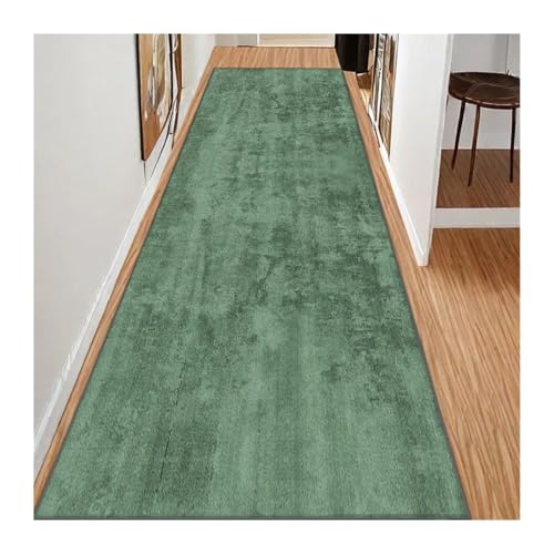 MKLHAVB Einfacher Stil Langer Korridorteppich Einfarbige Dekoration Zuhause Wohnzimmer Läufer Teppich Flur Treppe Durchgang(Color08,1.9x13.1ft(60x400cm)) von MKLHAVB