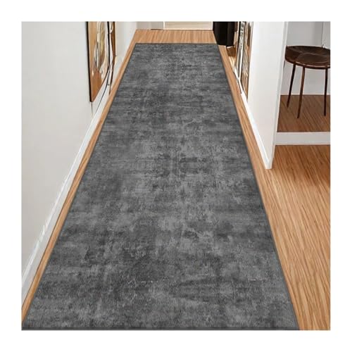 MKLHAVB Einfacher Stil Langer Korridorteppich Einfarbige Dekoration Zuhause Wohnzimmer Läufer Teppich Flur Treppe Durchgang(Color11,1.9x13.1ft(60x400cm)) von MKLHAVB