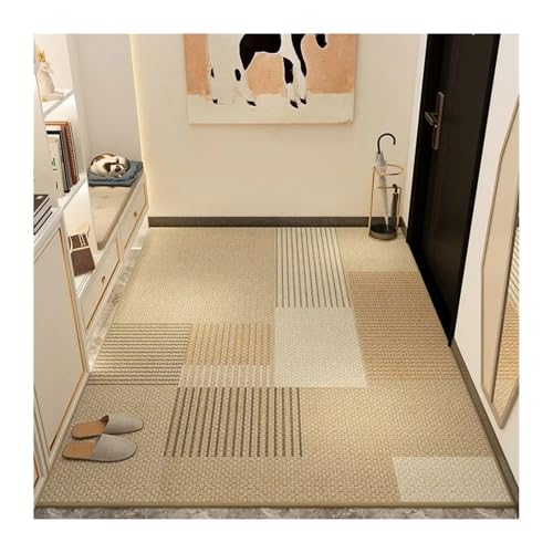 MKLHAVB Flurteppich Läufer Teppich Langer Korridor Bodenmatte Eingangsfußmatte Großflächige Türmatten rutschfeste Wohnkultur(Color12,60x180cm) von MKLHAVB