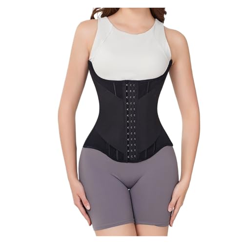 MKLHAVB Frauen Taille Cincher Body Shaper Schlanker Bauch Kontrolle Fitness Postpartale Body Taille Trainer Engen Sanduhr(Black,M) von MKLHAVB
