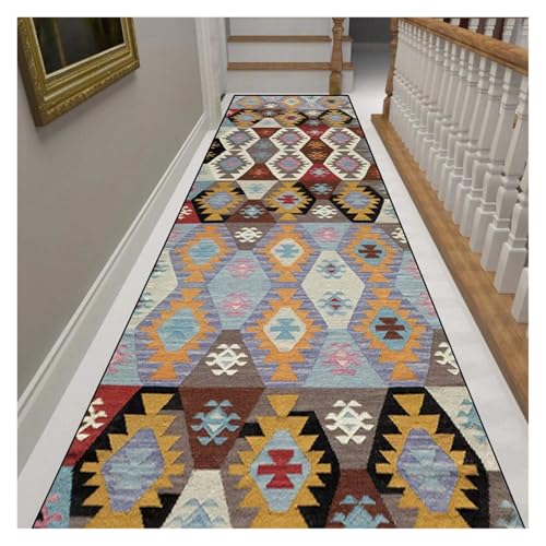 MKLHAVB Korridor-Läufer-Teppiche for Flur, Wohnzimmer, Dekoration, Haus, Gang, Fußmatten, Luxus-Eingangsbereich-Dekor(Color02,100x200cm 39.4x78in) von MKLHAVB