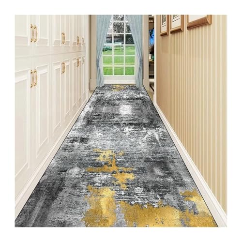 MKLHAVB Langer Flur-Teppichläufer, Flur, Durchgang, Zuhause, großer Teppich, Treppe, Bequeme, waschbare Bodenmatte(Color07,100x200cm 39.4x78in) von MKLHAVB