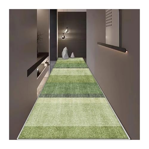 MKLHAVB Langer Flurteppich im modernen Stil, Rutschfester Flurläufer, leicht zu reinigende Flurteppiche, waschbare Fußmatte for den Eingangsbereich der Veranda(Color06,100x400cm 39.4x157in) von MKLHAVB