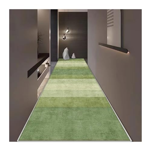 MKLHAVB Langer Flurteppich im modernen Stil, Rutschfester Flurläufer, leicht zu reinigende Flurteppiche, waschbare Fußmatte for den Eingangsbereich der Veranda(Color07,90x400cm 35.4x157in) von MKLHAVB