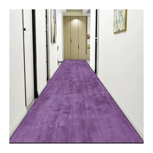 MKLHAVB Leichter Luxus-Langkorridor-Teppich, einfarbig, abstrakt, for den Flur, Läufer, Moderne Flurmatte, for das Schlafzimmer(Color02,90x200cm 35.4x78in) von MKLHAVB