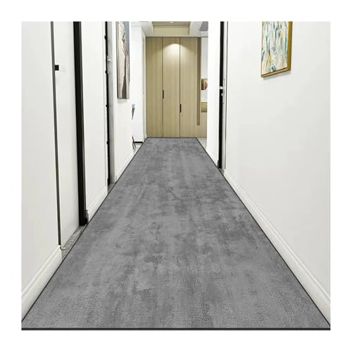 MKLHAVB Leichter Luxus-Langkorridor-Teppich, einfarbig, abstrakt, for den Flur, Läufer, Moderne Flurmatte, for das Schlafzimmer(Color03,120x300cm 47x118in) von MKLHAVB
