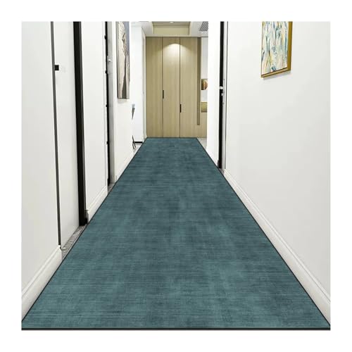 MKLHAVB Leichter Luxus-Langkorridor-Teppich, einfarbig, abstrakt, for den Flur, Läufer, Moderne Flurmatte, for das Schlafzimmer(Color06,90x400cm 35.4x157in) von MKLHAVB