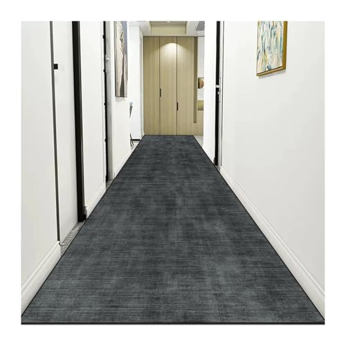 MKLHAVB Leichter Luxus-Langkorridor-Teppich, einfarbig, abstrakt, for den Flur, Läufer, Moderne Flurmatte, for das Schlafzimmer(Color09,90x400cm 35.4x157in) von MKLHAVB