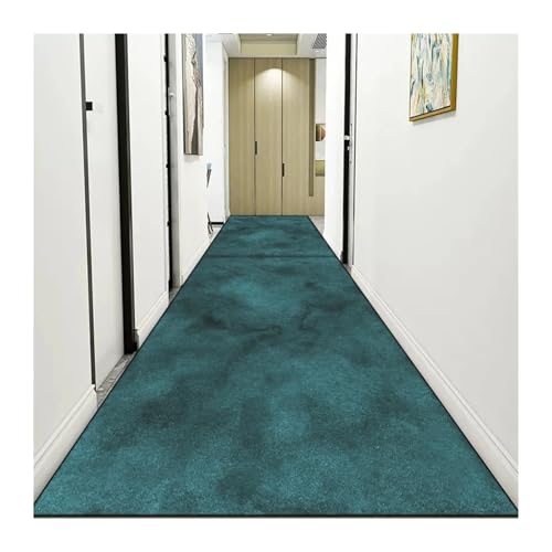 MKLHAVB Leichter Luxus-Langkorridor-Teppich, einfarbig, abstrakt, for den Flur, Läufer, Moderne Flurmatte, for das Schlafzimmer(Color11,90x400cm 35.4x157in) von MKLHAVB