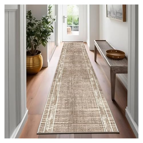 MKLHAVB Luxus Langer Flur Teppichläufer 60x200 rutschfeste Flurteppiche Hotelzimmer Treppen Fußmatten Hochzeit(Color06,3.9x13.1ft(120x400cm) von MKLHAVB