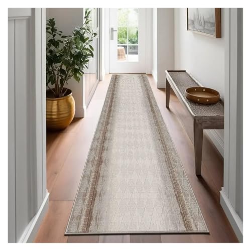 MKLHAVB Luxus Langer Flur Teppichläufer 60x200 rutschfeste Flurteppiche Hotelzimmer Treppen Fußmatten Hochzeit(Color07,1.9x6.5ft(60x200cm)) von MKLHAVB