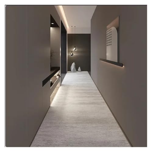 MKLHAVB Modernes Design Gang Teppich Langläufer Hotel Eingang Flur Korridor Treppe rutschfeste Matte Schlafzimmer Nachttisch Teppiche(Color05,100X1000CM) von MKLHAVB