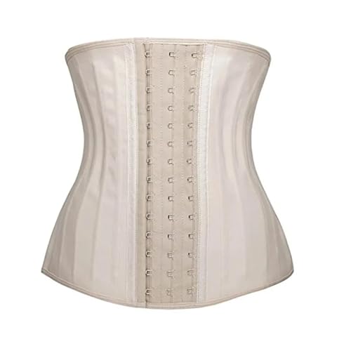 MKLHAVB Taillentrainer Korsett Damen Bauchweggürtel Body Shaper 25 Stahlstäbchen Taillenmieder(Beige,5XL) von MKLHAVB