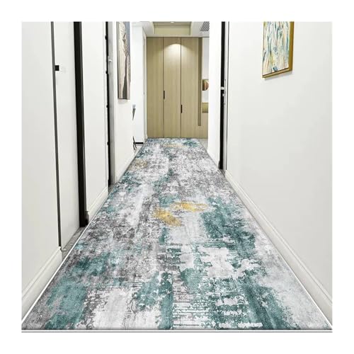Moderne abstrakte Läufer Teppiche Licht Luxus Lange Korridor Teppich Zimmer Tür Halle Dekor Teppiche Home Wohnzimmer(Color01,3.9x13.1ft(120x400cm) von MKLHAVB