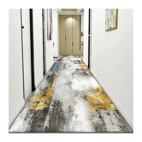 Moderne abstrakte Läufer Teppiche Licht Luxus Lange Korridor Teppich Zimmer Tür Halle Dekor Teppiche Home Wohnzimmer(Color04,3.9x13.1ft(120x400cm) von MKLHAVB