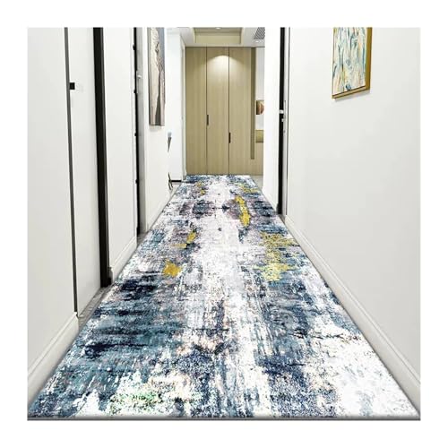 Moderne abstrakte Läufer Teppiche Licht Luxus Lange Korridor Teppich Zimmer Tür Halle Dekor Teppiche Home Wohnzimmer(Color08,3.2x9.8ft(100x300cm)) von MKLHAVB