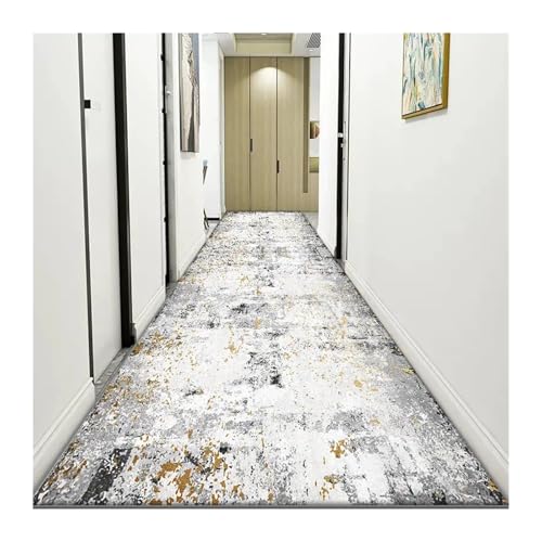 Moderne abstrakte Läufer Teppiche Licht Luxus Lange Korridor Teppich Zimmer Tür Halle Dekor Teppiche Home Wohnzimmer(Color09,2.6x9.8ft(80x300cm)) von MKLHAVB