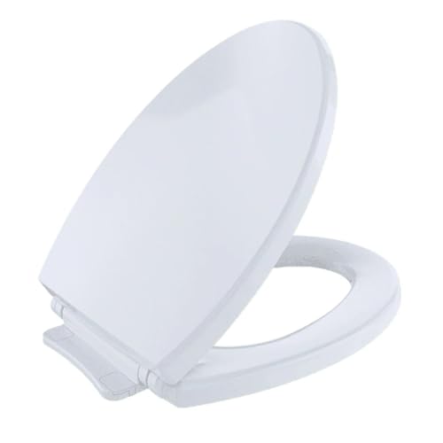 Nicht knallender Toilettensitz, verlängerter, schlagfester Kunststoff, leiser Verschluss, ergonomisches Design, einfache Installation, Hardware Nicht knallender Toilettensitz, verlängerter, schlagfester Kunststoff, leiser Verschluss, ergonomisches Design, einfache Installation, Hardware von MKLHAVB