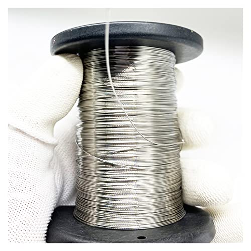 stahlseil Hartes 304 Edelstahl-Drahtseil 0,1 mm 0,2 mm 0,3 mm 0,4 mm 0,5 mm 0,6 mm 0,8 mm 1 * 1 rostfreie Wäscheleine Einzeldraht 100 m rankhilfe drahtseil (Size : 0.8mm) von MKLHAVB