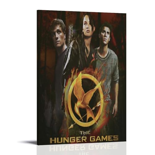 Poster mit Aufschrift "He Hunger Games" Mockingjay Teil 1, Leinwand, klassische Dekoration, wasserdicht, verblassend, Wandkunst, universelle Dekoration, Gemälde, Geschenk für Freund, Lehrer, 60 x 90 von MKLYUA