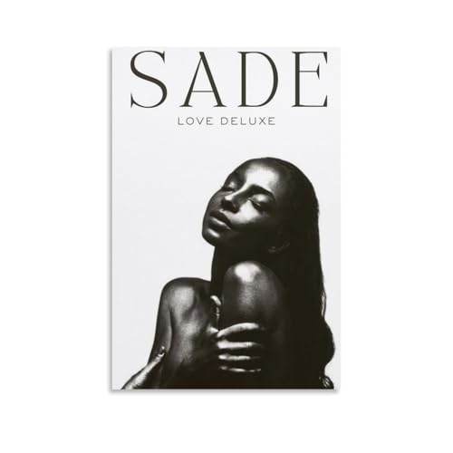 SadePoster "Love Deluxe" auf Leinwand, klassische Dekoration, wasserdicht, verblassend, Wandkunst, universelle Dekoration, Malerei, Geschenk für Freund, Lehrer, 40 x 60 cm, ungerahmter Stil von MKLYUA