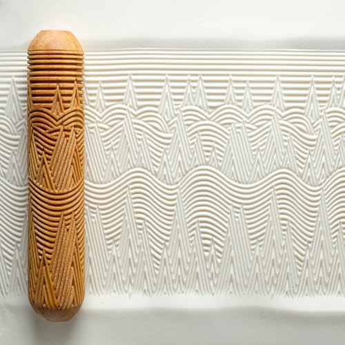 MKM Pottery Tools Große Handrollen aus Holz für Ton (BHR-156 Bergblick) von MKM Pottery Tools