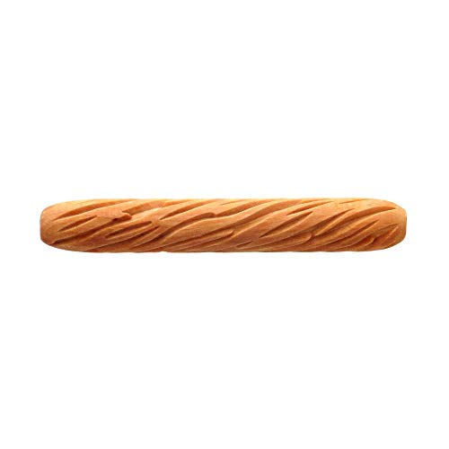 MKM Pottery Tools Holz-Handroller für Ton HR-01 Diagonal Ridges von MKM Pottery Tools