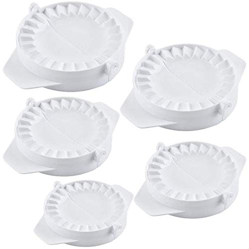 MKNZOME Ravioli Dumpling Maker Former und Cutter, 5 Stück Ravioli Maker Set, Klöße Former, Ravioli-Form Gebäck Werzeug Ausstecher Küche Gadgets von MKNZOME