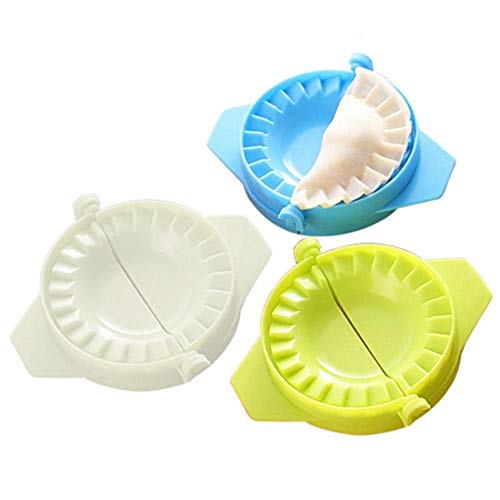 MKNZOME Ravioli Pasty Mould Tools, 3 TLG Handbuch Chinese Dumpling Maker Set Gyoza Empanada Form Pierogi Pie Teig Teig Wrapper Press Cutter Küchenzubehör von MKNZOME