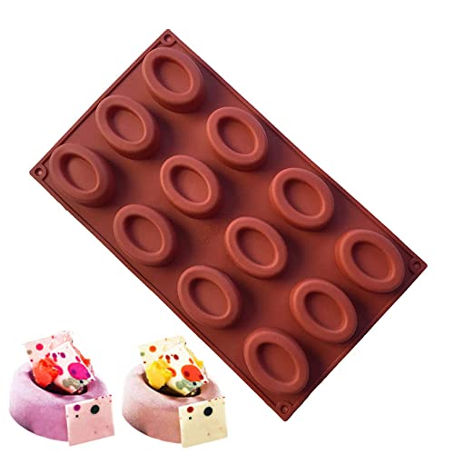 Silikon Backform,MKNZOME Halbe Kugel Muffinform Kuchen Backform Tablett Brotbackform für Muffins, Brownies, Cupcakes, Kuchen, Pudding, Eiswürfel und Gelee von MKNZOME