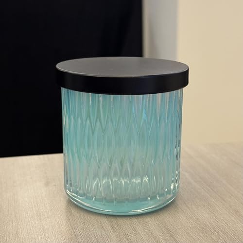 Qtip Halter für Badezimmer, 2er-Set, schillerndes Glas, Badezimmer-Behälter mit Deckel, Apothekergläser für Wattebällchen, Tupfer, Zahnseide-Picker, Haargummis, Kosmetik-Organizer und Aufbewahrung für Qtip Halter für Badezimmer, 2er-Set, schillerndes Glas, Badezimmer-Behälter mit Deckel, Apothekergläser für Wattebällchen, Tupfer, Zahnseide-Picker, Haargummis, Kosmetik-Organizer und Aufbewahrung für von MKOSAB