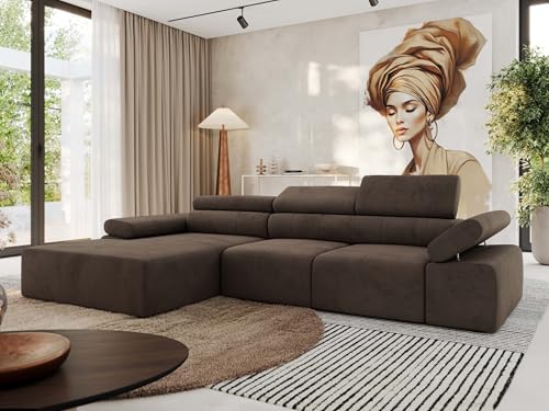 MKS MEBLE Ecksofa mit relaxfunktion elektrisch, Sofa L-Form - Rilasso - Braun Velvet Links MKS MEBLE Ecksofa mit relaxfunktion elektrisch, Sofa L-Form - Rilasso - Braun Velvet Links von MKS MEBLE