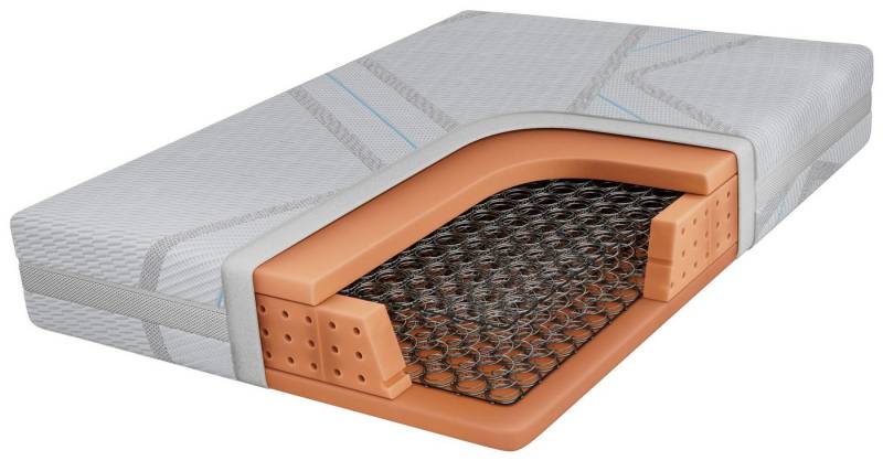 Bonnellfederkernmatratze VENA, MKS MÖBEL, 17.9 cm hoch, (Matratze, Bonellkern, beidseitig nutzbar, für Allergiker geeignet), mit luftdurchlässigem Premiumbezug in 3D-Optik von MKS MÖBEL