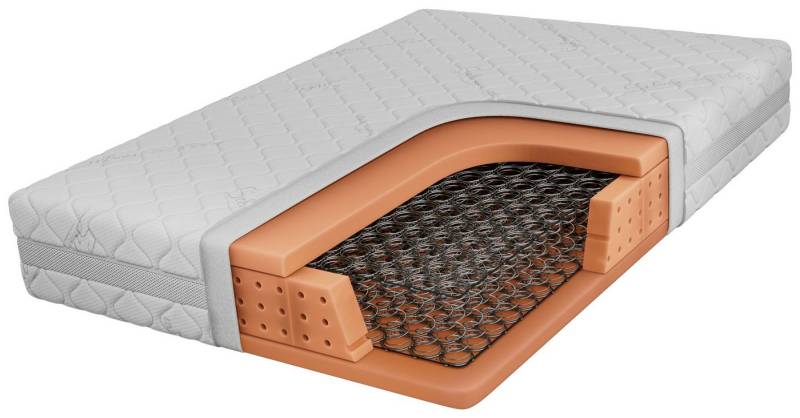 Bonnellfederkernmatratze VENA, MKS MÖBEL, 17.9 cm hoch, (Matratze, Bonellkern, beidseitig nutzbar, waschbarer Bezug), mit hygienischem Silberfadenbezug, für Allergiker geeignet von MKS MÖBEL