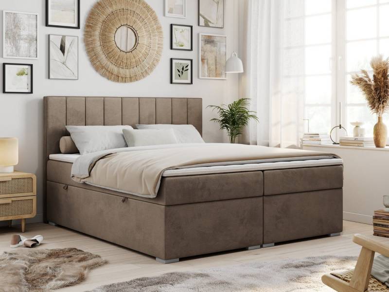 MKS MÖBEL Boxspringbett ALLY (Set, Packung, T30-Schaum, gepolsterte Kopfstütze, Topper T25, 7 Härtezonen), Doppelbett mit Multipocket-Matratzen, Praktisch Polsterbett MKS MÖBEL Boxspringbett ALLY (Set, Packung, T30-Schaum, gepolsterte Kopfstütze, Topper T25, 7 Härtezonen), Doppelbett mit Multipocket-Matratzen, Praktisch Polsterbett von MKS MÖBEL