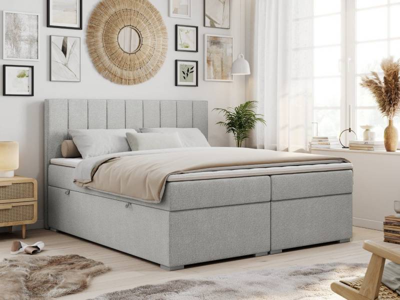 MKS MÖBEL Boxspringbett ALLY (Set, Packung, T30-Schaum, gepolsterte Kopfstütze, Topper T25, 7 Härtezonen), Doppelbett mit Multipocket-Matratzen, Praktisch Polsterbett MKS MÖBEL Boxspringbett ALLY (Set, Packung, T30-Schaum, gepolsterte Kopfstütze, Topper T25, 7 Härtezonen), Doppelbett mit Multipocket-Matratzen, Praktisch Polsterbett von MKS MÖBEL