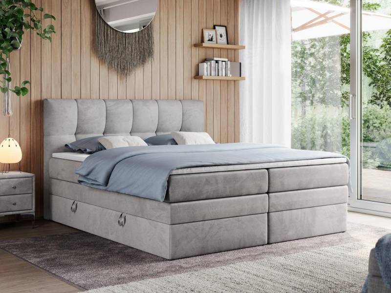 MKS MÖBEL Boxspringbett ALVIN KING (Set, Packung, Topper T25, T30-Schaum, zwei Bettkasten), Polsterbett mit Bettkasten, fünf Matratzen und Topper MKS MÖBEL Boxspringbett ALVIN KING (Set, Packung, Topper T25, T30-Schaum, zwei Bettkasten), Polsterbett mit Bettkasten, fünf Matratzen und Topper von MKS MÖBEL