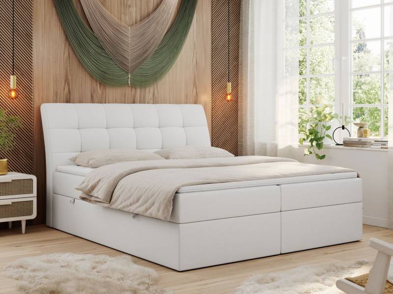 MKS MÖBEL Boxspringbett DIEGOS (Set, Topper T25, Doppelbett), Bett mit Bettkasten und Kopfteil, Polsterbett, Multipocket-Matratzen von MKS MÖBEL