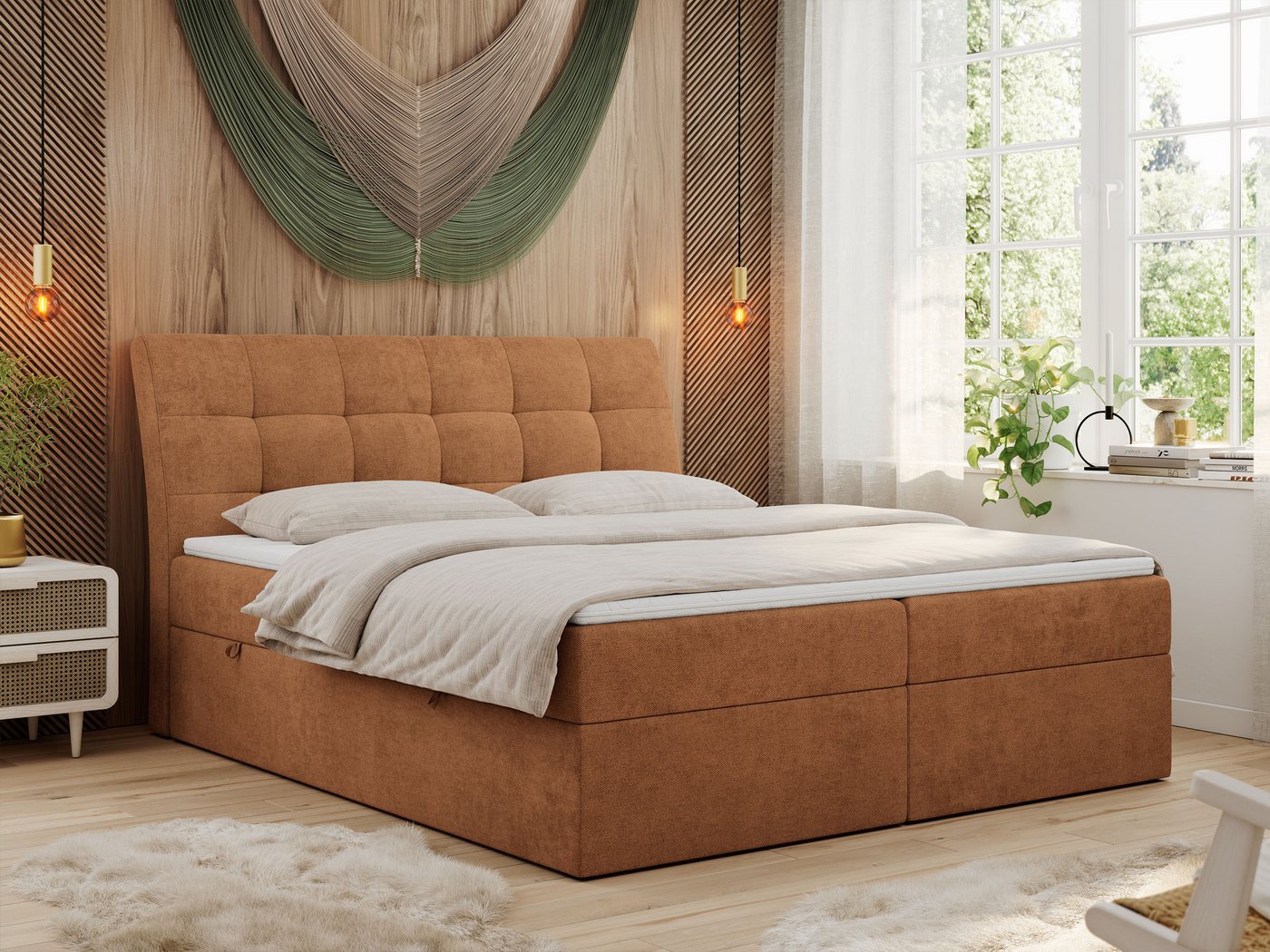MKS MÖBEL Boxspringbett DIEGOS (Set, Topper T25, Doppelbett), Bett mit Bettkasten und Kopfteil, Polsterbett, Multipocket-Matratzen MKS MÖBEL Boxspringbett DIEGOS (Set, Topper T25, Doppelbett), Bett mit Bettkasten und Kopfteil, Polsterbett, Multipocket-Matratzen von MKS MÖBEL