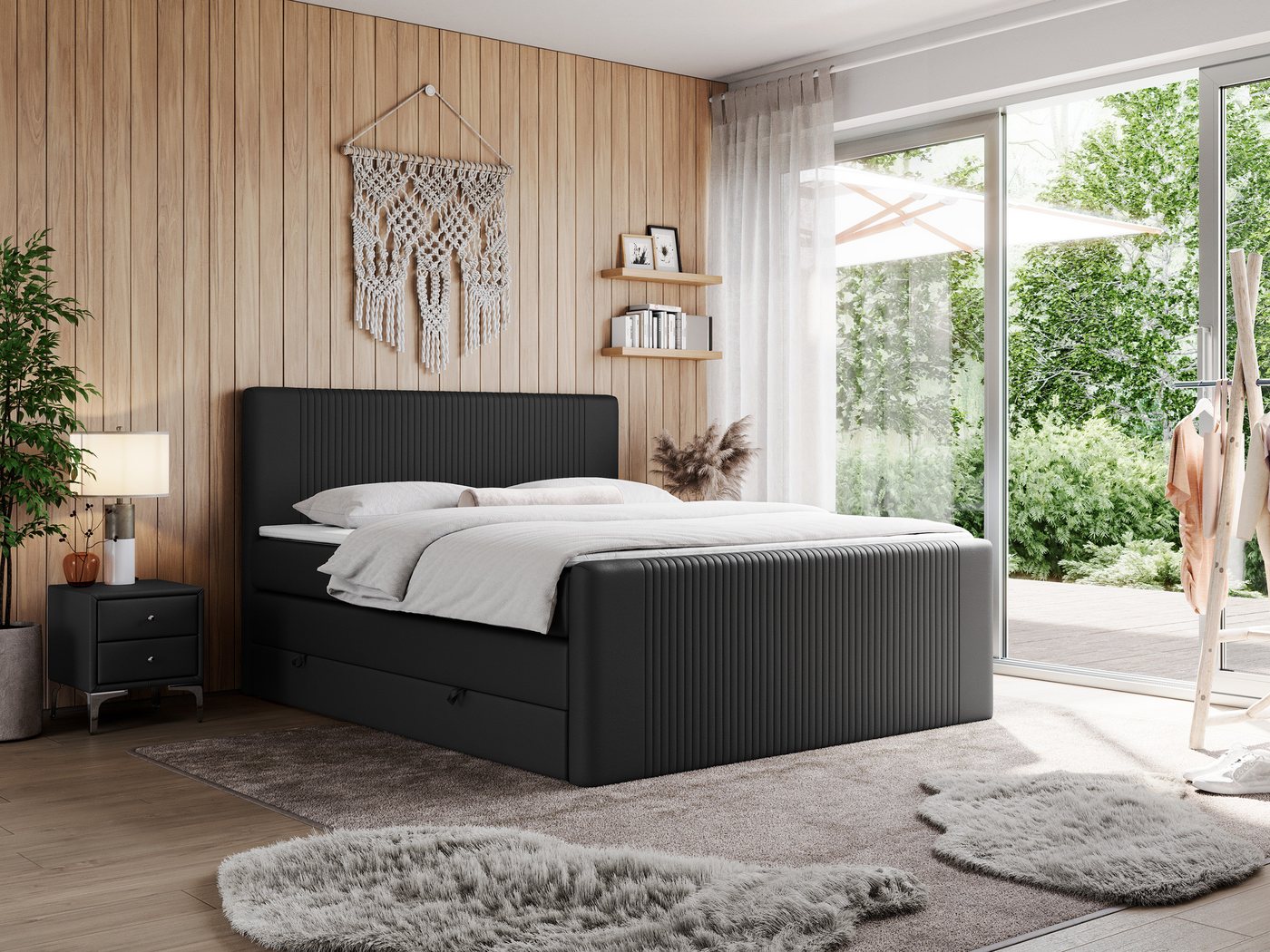 MKS MÖBEL Boxspringbett KING DOREN (Topper T25, Doppelbett, Bonellfedern), mit zwei Bettkästen, Multipocket-Matratzen mit T30-Schaum MKS MÖBEL Boxspringbett KING DOREN (Topper T25, Doppelbett, Bonellfedern), mit zwei Bettkästen, Multipocket-Matratzen mit T30-Schaum von MKS MÖBEL