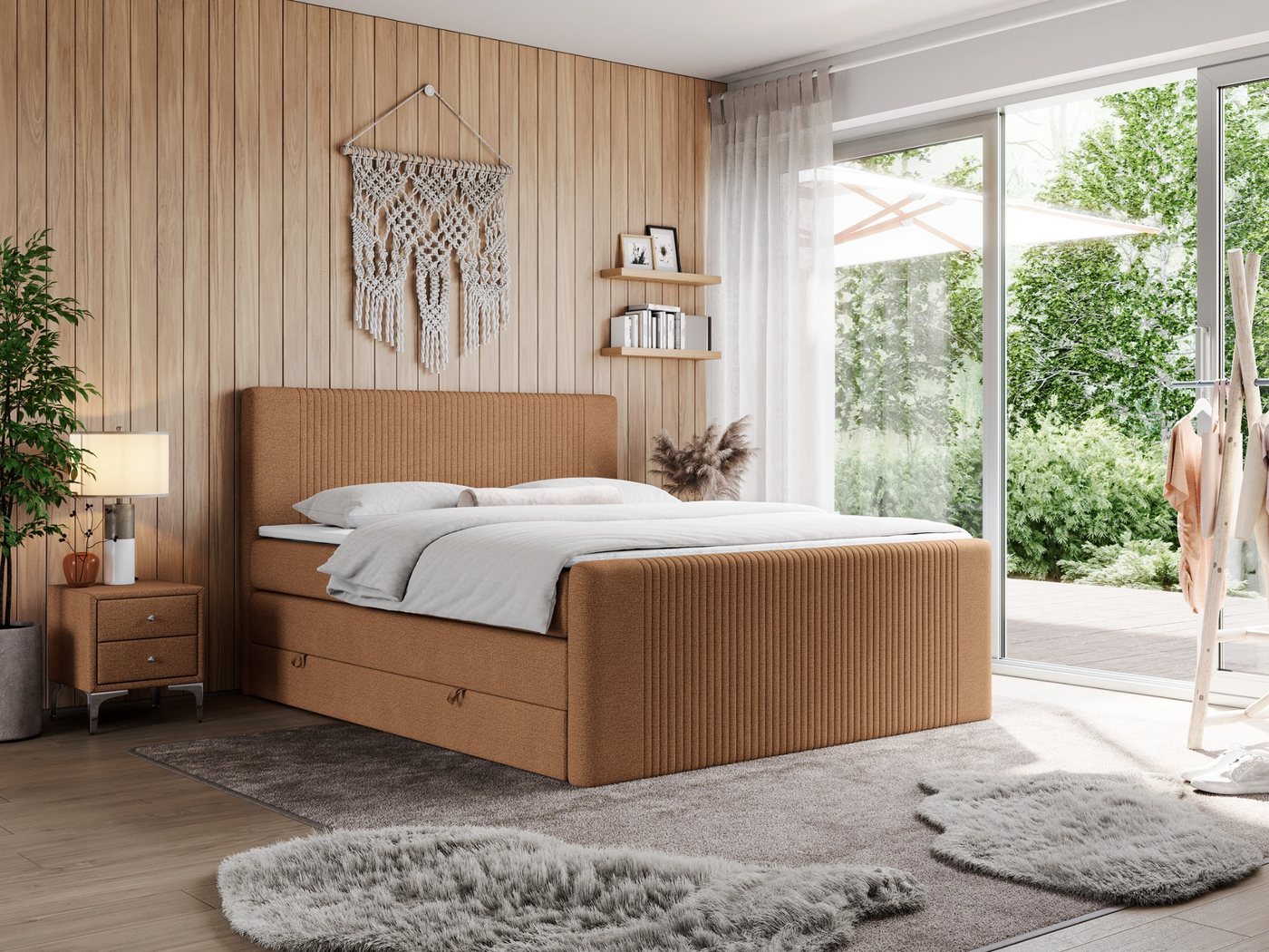 MKS MÖBEL Boxspringbett KING DOREN (Topper T25, Doppelbett, Bonellfedern), mit zwei Bettkästen, Multipocket-Matratzen mit T30-Schaum MKS MÖBEL Boxspringbett KING DOREN (Topper T25, Doppelbett, Bonellfedern), mit zwei Bettkästen, Multipocket-Matratzen mit T30-Schaum von MKS MÖBEL